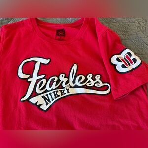 WWE Nikki Bella’s “Fearless Nikki” Women’s T-shirt- size L